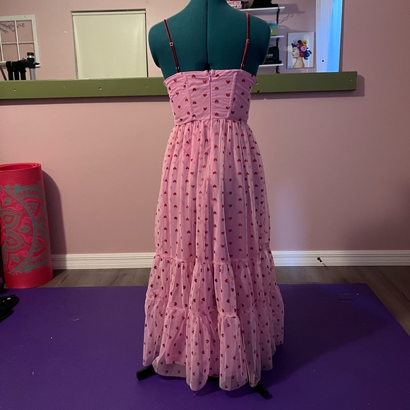 NWT Betsey Johnson Pink Heart Dress - Picture 3 of 12